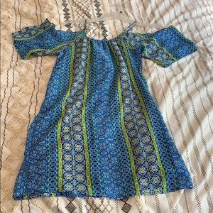 Summer dress, peep shoulder